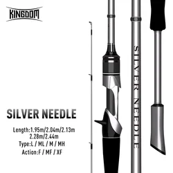 Caña Spinning Kingdom Carbono Ultraligera 2 Secciones