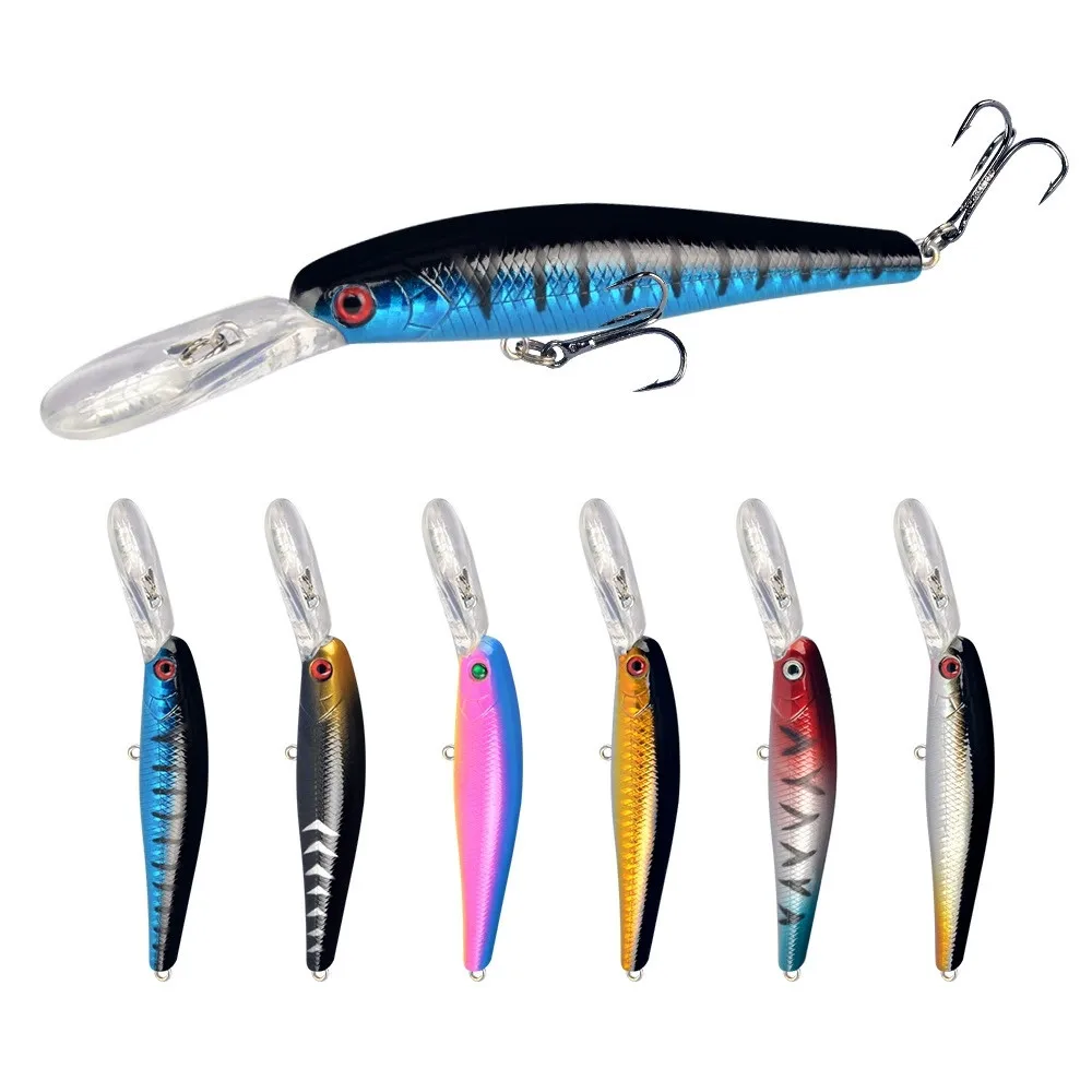 Señuelo Wobbler Minnow para lubina, lucio y perca – buceo profundo - imagen 4