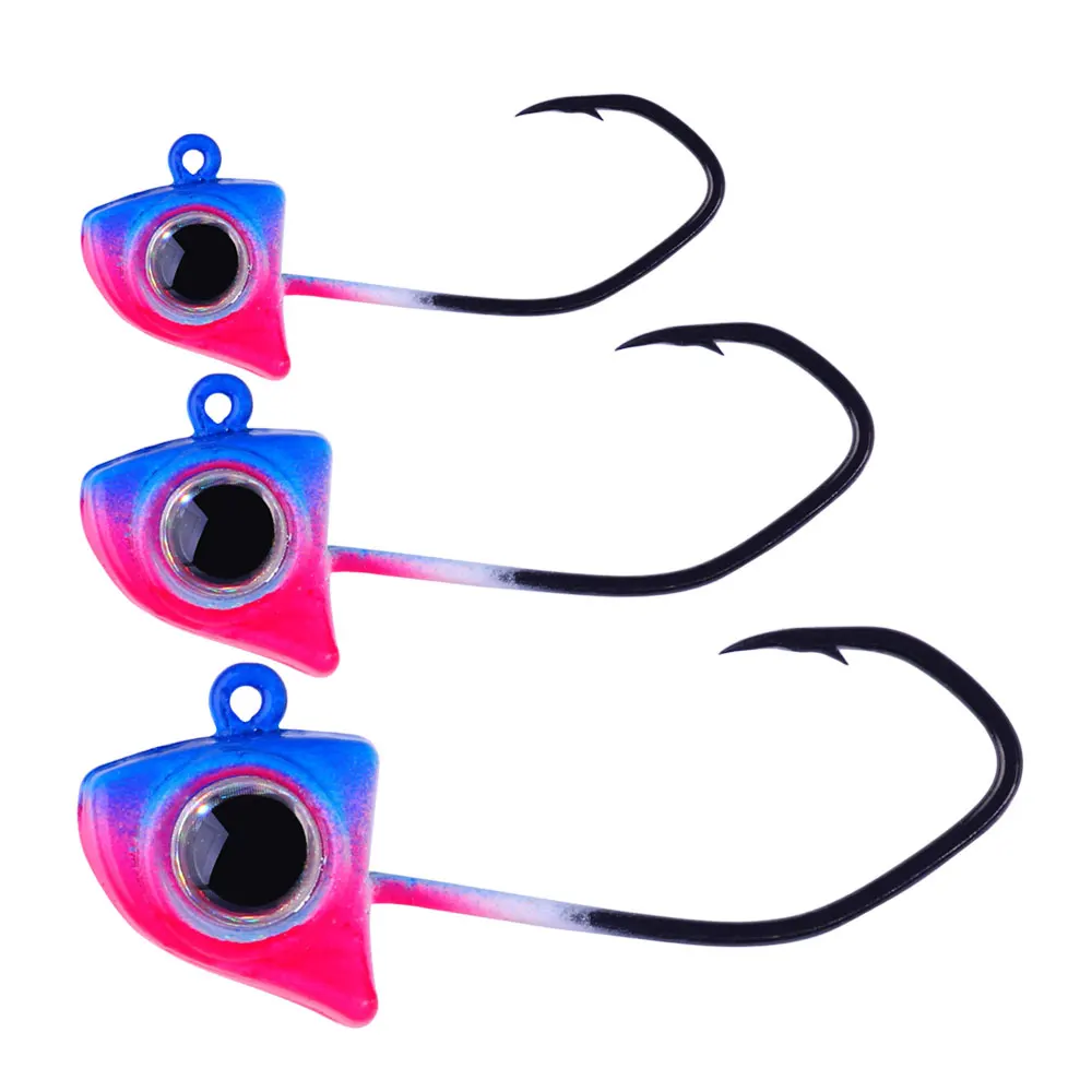 5 uds Crappie Jig head peso 0,85g 1,75g 3,5g Plantilla de pesca agua dulce agua salada gusano anzuelos para Panfish Bass jigging pesca - imagen 4