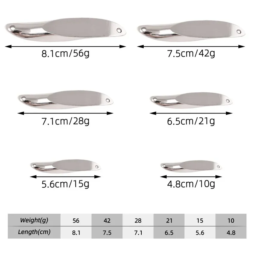 Señuelos luminosos de pesca, cebos de Metal duro con lentejuelas doradas y plateadas, Wobblers, lubina, Lucio, aparejos de señuelo de Pesca de Mar, 3 unids/lote - imagen 2