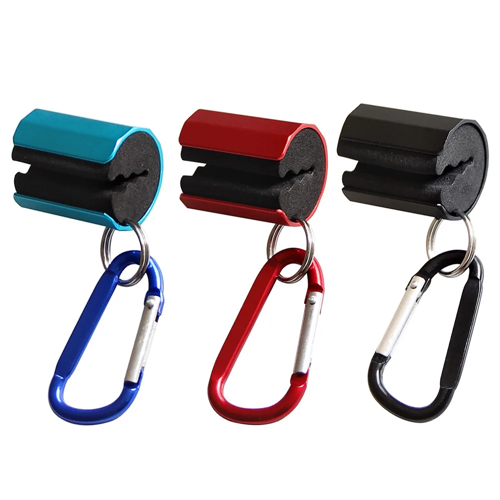 Soporte portacañas de aluminio – Clip con mosquetón para mosca - imagen 5