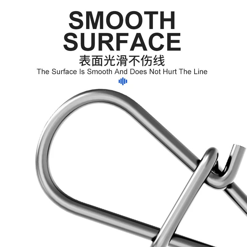 OBSESSÓN HT003 25 unids/bolsa 0 #   1 #   2 #   3 #   Pin a presión de acero inoxidable para barril de pesca, broches de seguridad giratorios, gancho, conector Fastlock - imagen 5