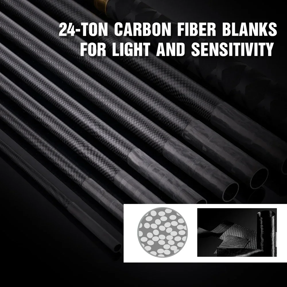 Goture SEEKER caña de pescar telescópica súper ligera para carpa 3M 3,6 M 4,5 M 5,4 M 6,3 M 7,2 M caña de pescar de alta calidad aparejos de viaje - imagen 3