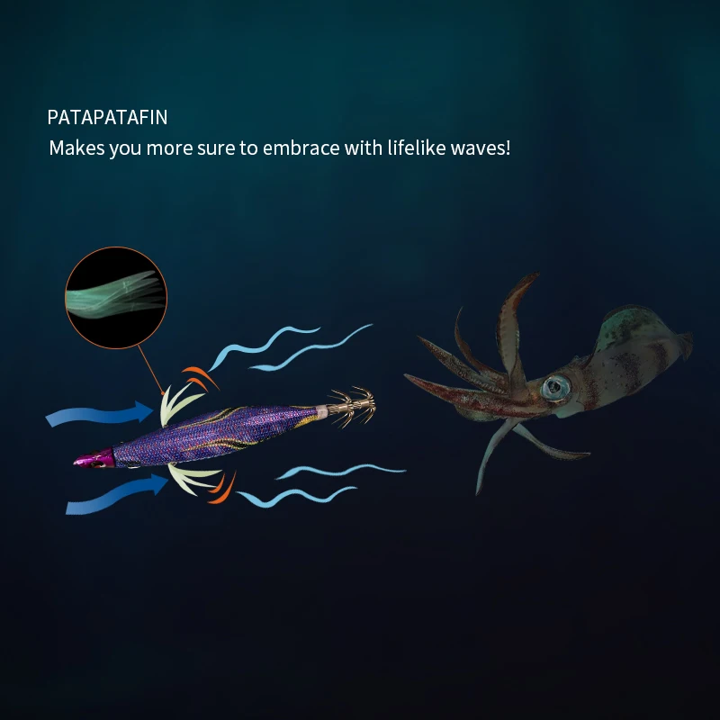 LETOYO-señuelo de calamar chapado luminoso, plantilla de calamar EGING, cebo Artificial, señuelo de sepia, pie web, pulpo, Señuelos de pesca - imagen 4