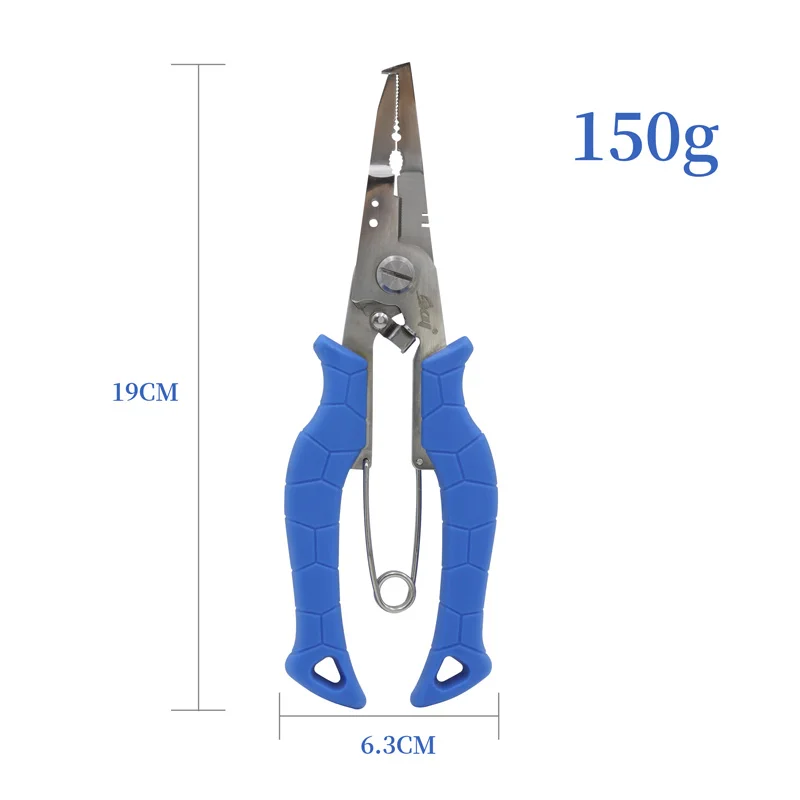 Alicates de pesca potentes, línea de pesca de corte multifuncional, Extractor de anzuelos de Control de peces, herramientas de pesca profesionales, 1 ud. - imagen 3