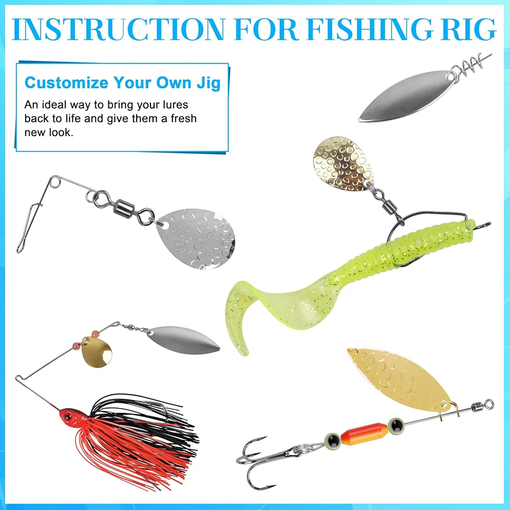 Cuchillas giratorias Willow Colorado para spinnerbait - imagen 5