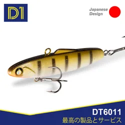 Señuelos D1 VIB para pesca en invierno, 80mm/25g 90mm/30g, cebo de silicona, Wobblers Artificial, equilibrador para Lucio, aparejos de pesca DT6011