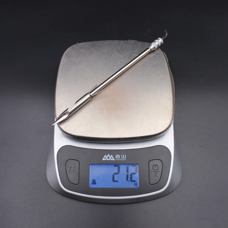 Herramientas de pesca de 3 piezas, dardos de tiro, flechas de pesca, tirachinas potente, dardos de pescado de aguas profundas, tiro de caza, punta de flecha ancha - imagen 4