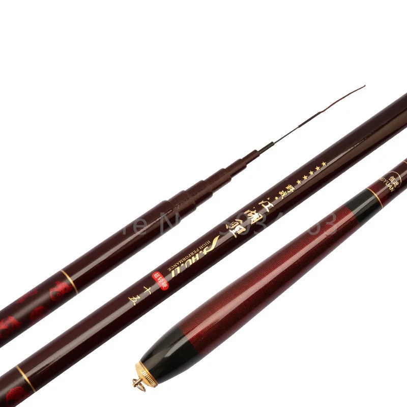 Caña de pescar giratoria de fibra de carbono, alimentador telescópico para carpa, 2,7/3,6/4,5/5,4/6,3 M - imagen 4