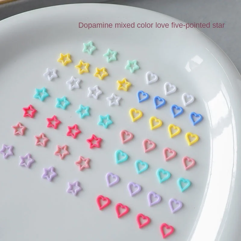 Mini joyería hueca de resina, decoración de uñas, belleza y salud, joyería linda, pequeña y fresca, no se cae fácilmente - imagen 2