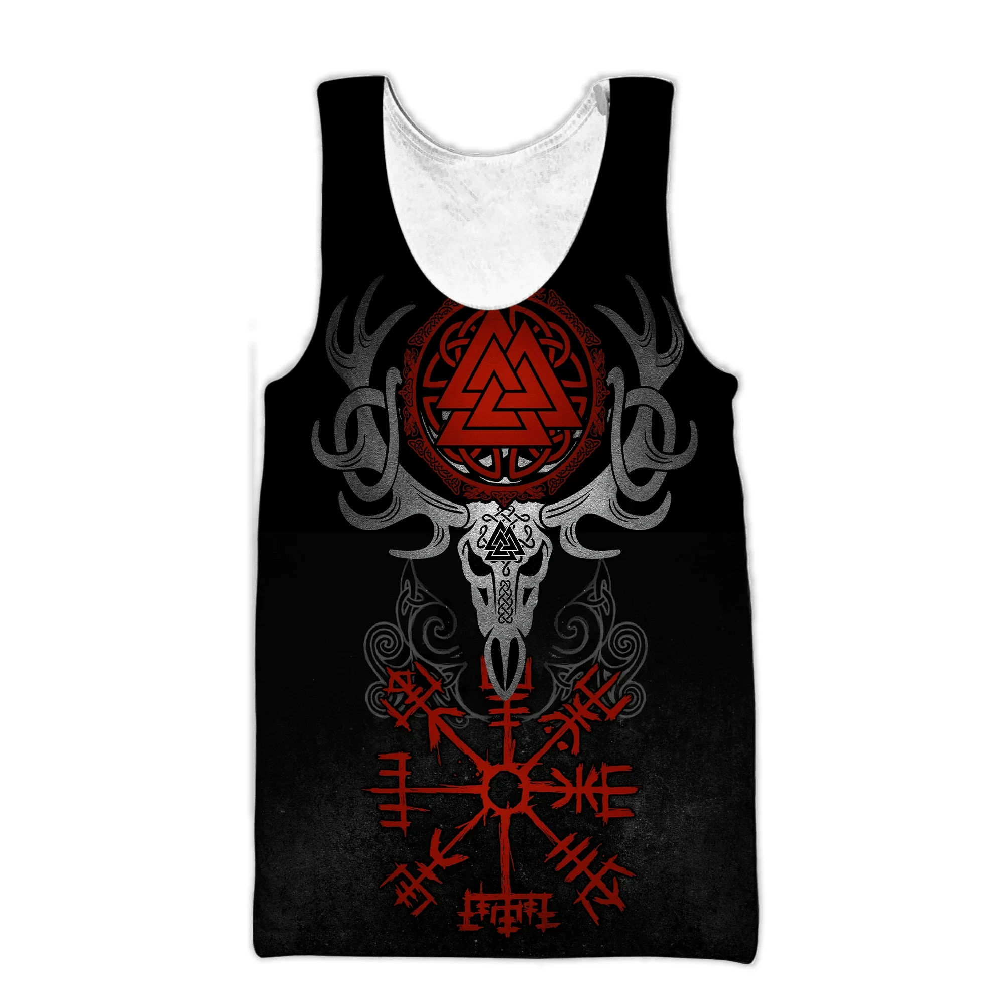 Camiseta sin mangas de pesca Huginn BX55 – Estilo cuervo 3D - imagen 2