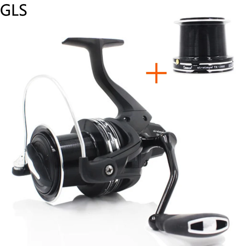 GLS-carrete de pesca de tiro largo, TX14000-Series + 12000, de aluminio, 4,1: 1, aparejos de rueda giratoria lejana - imagen 5