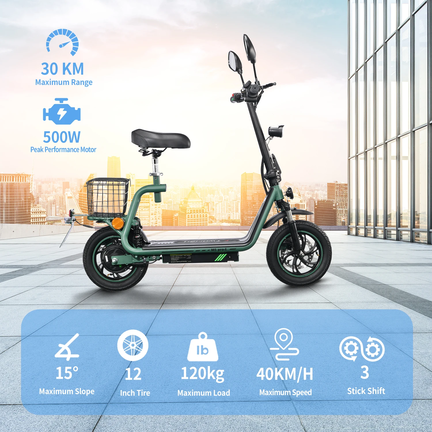 Patinete eléctrico 12 pulgadas con homologación ECE y frenos de disco - imagen 4