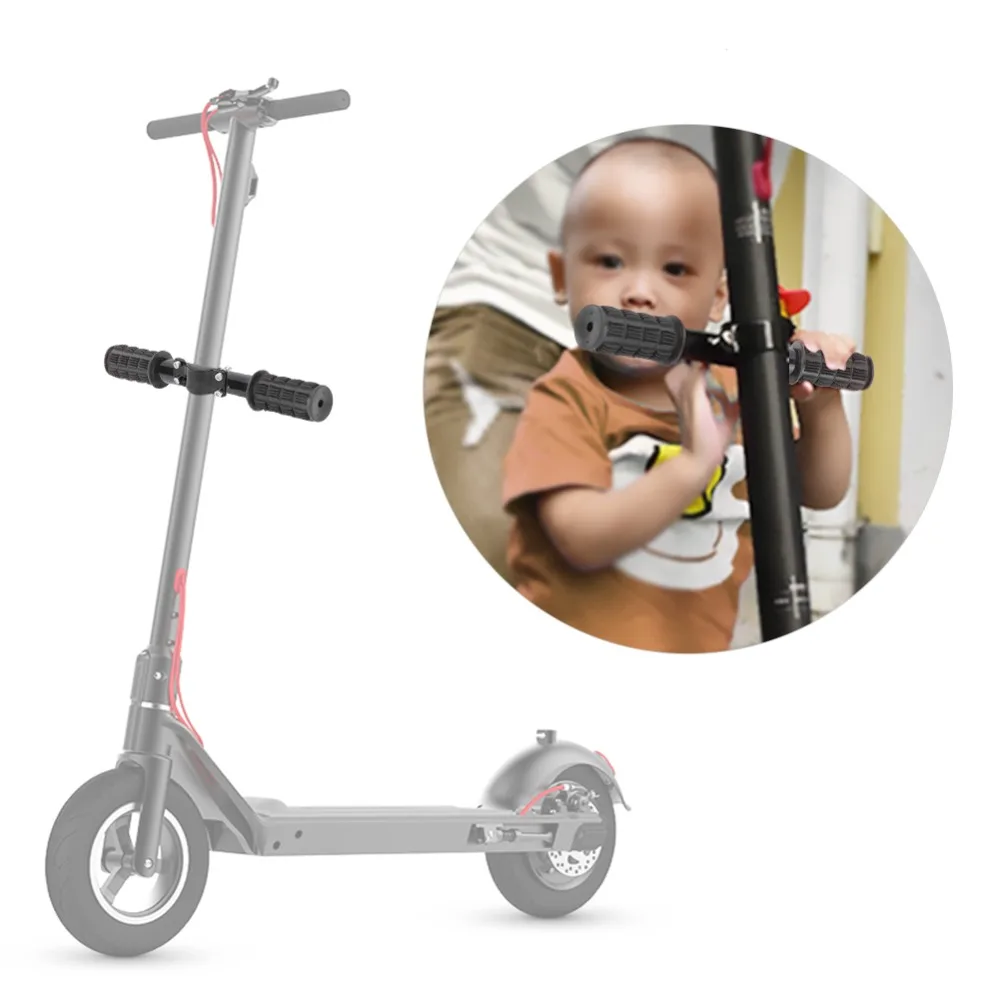 Manillar de seguridad antideslizante, mango ajustable negro/rojo para niños, barra de agarre para patinete de coche eléctrico Xiaomi Mijia M365 - imagen 3