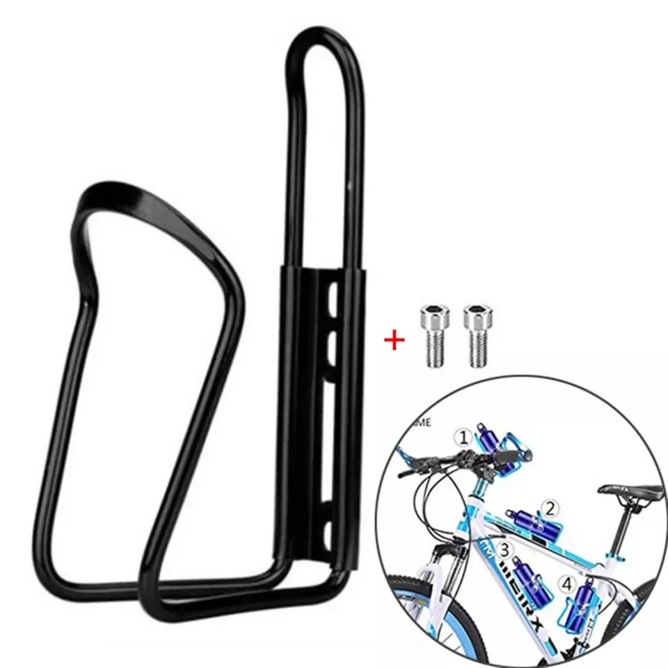 Soporte para botella de agua de bicicleta de aleación de aluminio, accesorios clásicos para ciclismo de montaña, portabotellas, 1 ud. - imagen 3