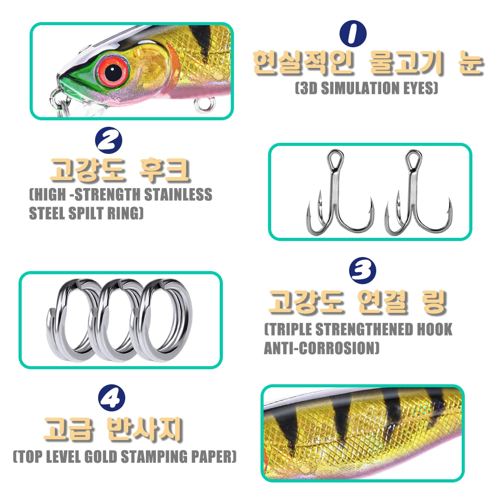 Señuelo de Pesca de pececillos, cebo Artificial para Pesca de agua salada, trucha, carpa, curricán, 2023g/9,6 cm, 8,5 - imagen 4