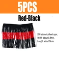 5pcs Red Black