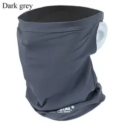 Moda a prueba de viento a prueba de polvo máscara de bicicleta transpirable de seda de hielo máscara facial completa Color sólido bufanda de motocicleta hombres mujeres