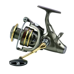 GLS Carrete de Pesca Lubina - Freno doble, Relación 5,5:1 Izq/Dcha