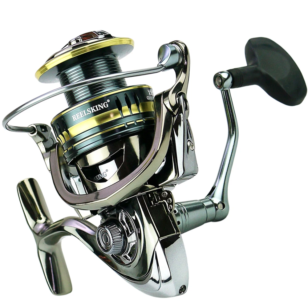 Carrete de pesca giratorio superligero, bobina de pesca de carpa de agua dulce 5,5: 1, en forma de lágrima, carretes de pesca profesionales en el mar - imagen 2