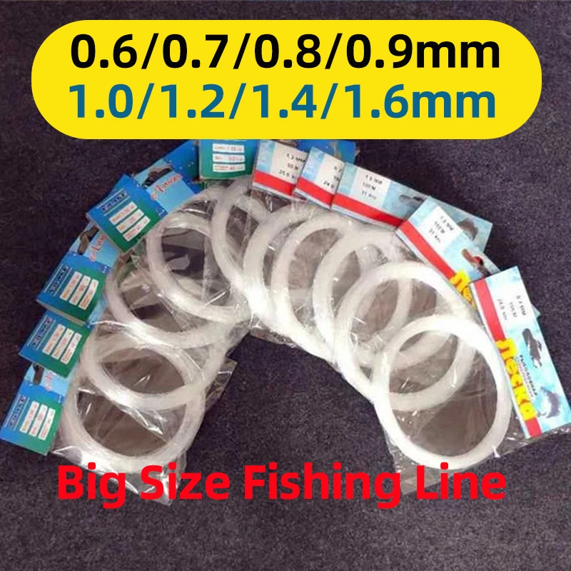 Sedal de Nailon Monofilamento Extra Grueso para Pesca en Mar