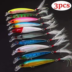 Señuelo Crankbait Larser Minnow 9cm – Anzuelo de plumas para lubina