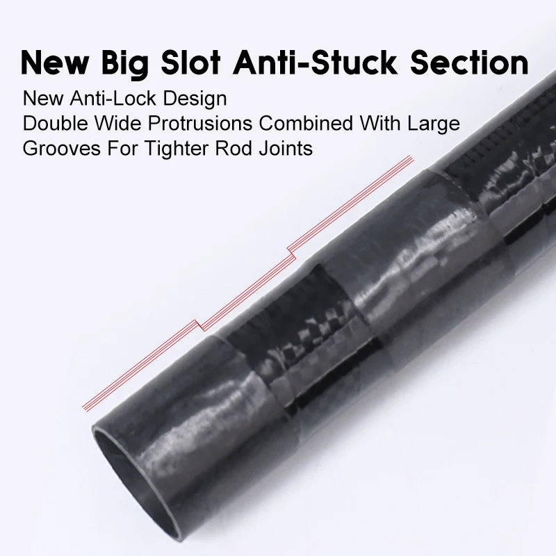 LEYDUN-caña telescópica súper dura para pesca en roca, red de inmersión, herramientas de pesca de red Diddle para pesca en el mar, 5,5 m, 6,5 m - imagen 3