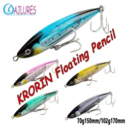 Señuelo lápiz topwater para trolling — atún, pez vela y GT
