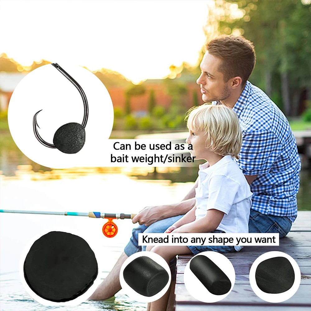 2 uds pesas de pesca limo barro plomos suaves para pesca de carpa señuelo plomo pesas amortiguador pesas Terminal aparejos herramienta - imagen 4