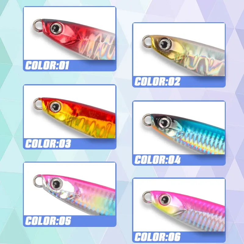 Suministros de pesca mágicos, nuevo plantilla, Señuelos de Pesca de Mar, trucha, 15g, 20g, 30g, 40g, cebos de pescado falsos, plantilla de Metal, señuelo de lubina, cebo Artificial - imagen 5