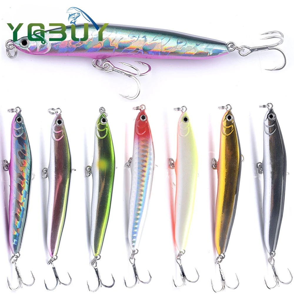 Señuelo de pesca 19g/9,5 cm, señuelo tipo lápiz de pesca, cebo duro de hundimiento lento, señuelo de pesca de lubina realista