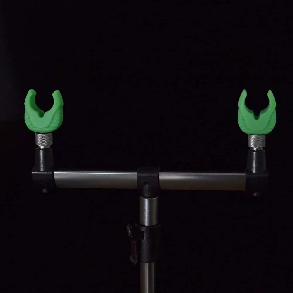 Soportes para glúteos de goma fluorescentes, varilla de descanso para cápsulas, cabezales de descanso, soportes para carpa, empuñaduras para glúteos, 2 uds. - imagen 2