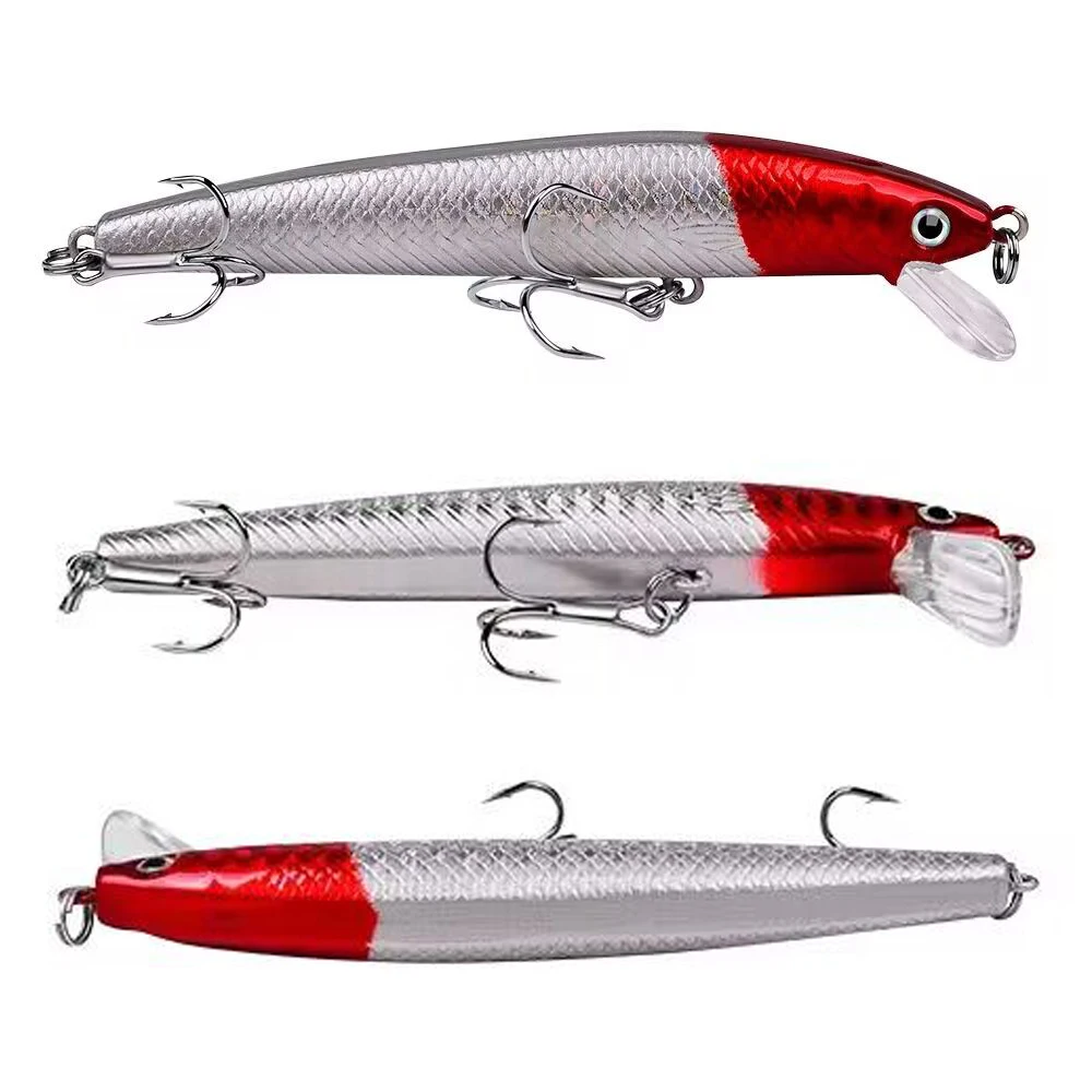 Señuelo de pesca de alta resistencia, cebo duro para carpa, perca, depredador, aparejos de pesca, cuerpo de pez realista, bolas internas, fundición larga - imagen 5