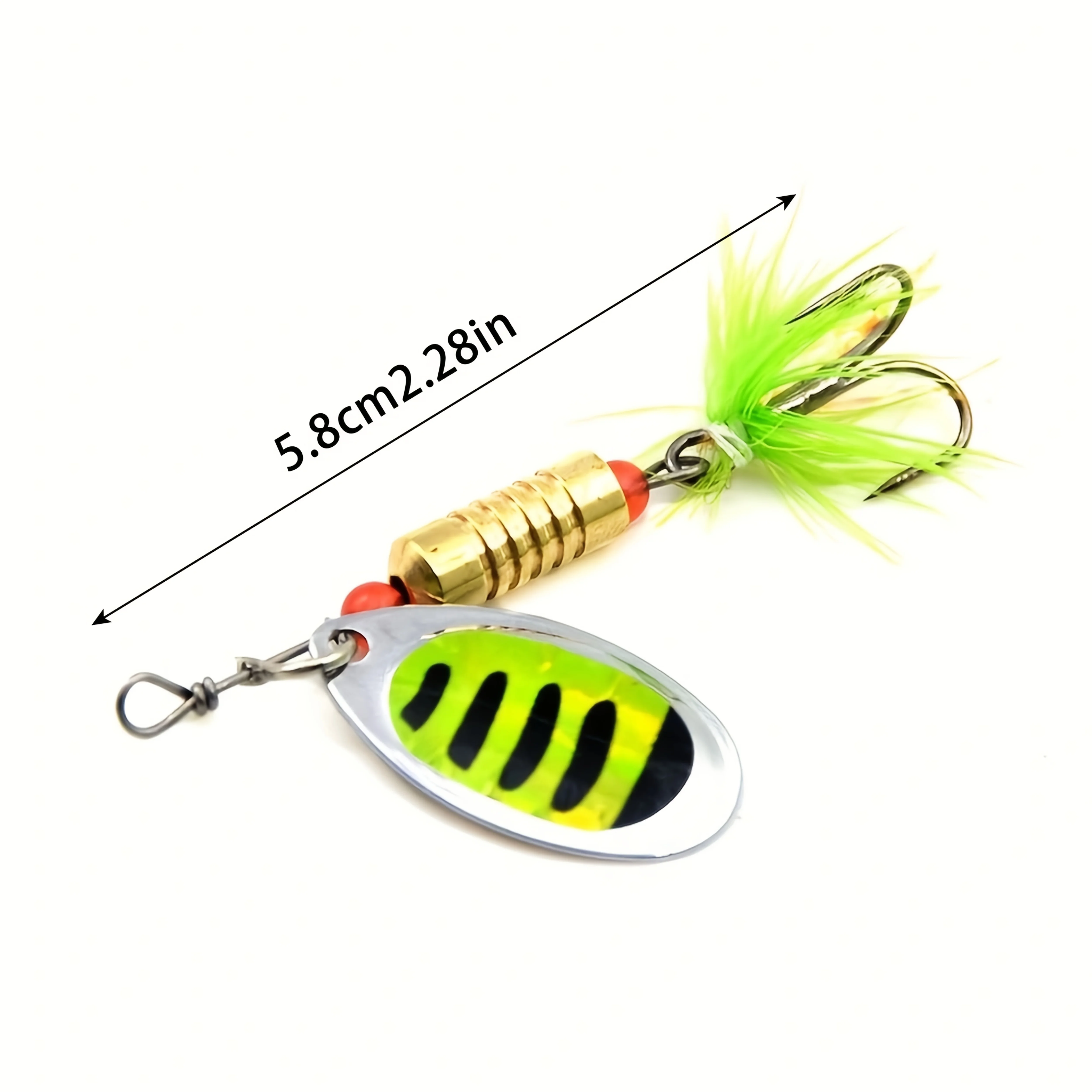 Nuevo 10 unids/caja cuchara de Metal Spinner juego de Señuelos de Pesca Spoonbait Crankbaits Wobblers de pesca para Lucio Kit de ganchillo cebo Artificial - imagen 4