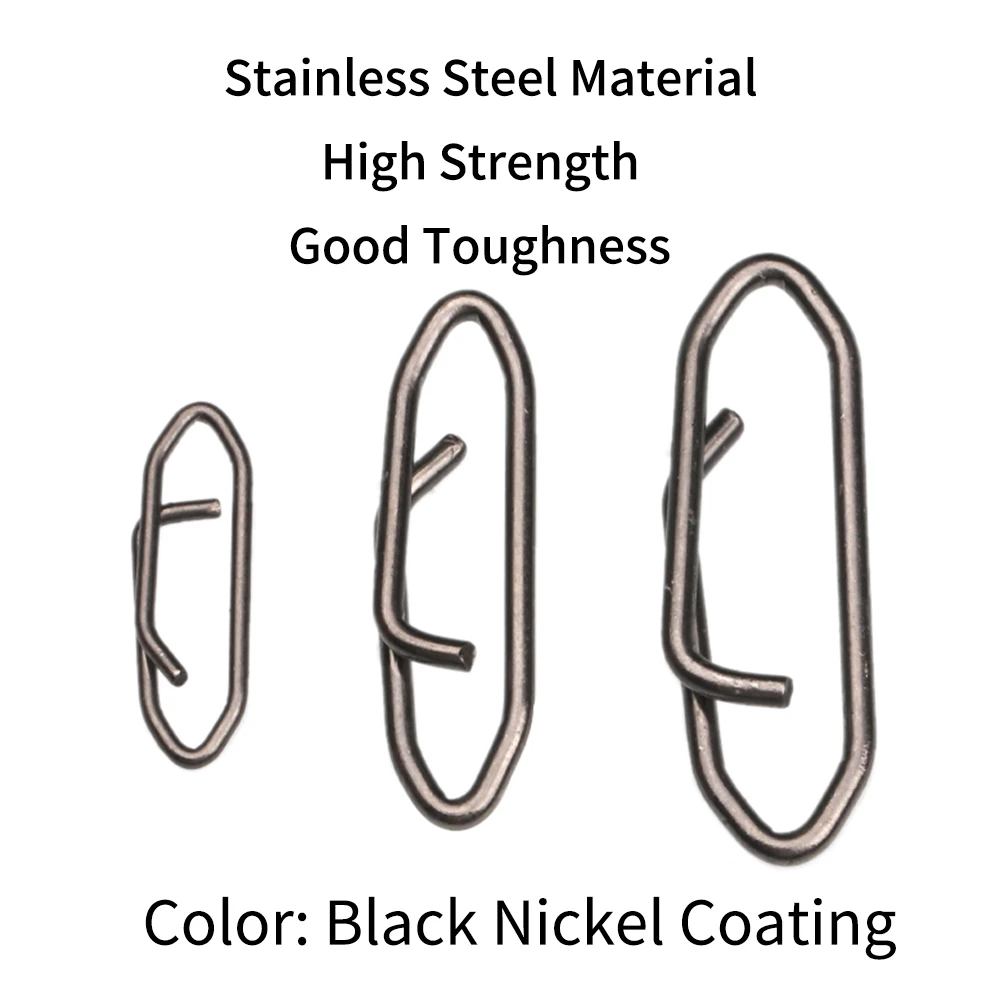 Clips de acero inoxidable resistente y duradero con recubrimiento de níquel negro para un fijación segura