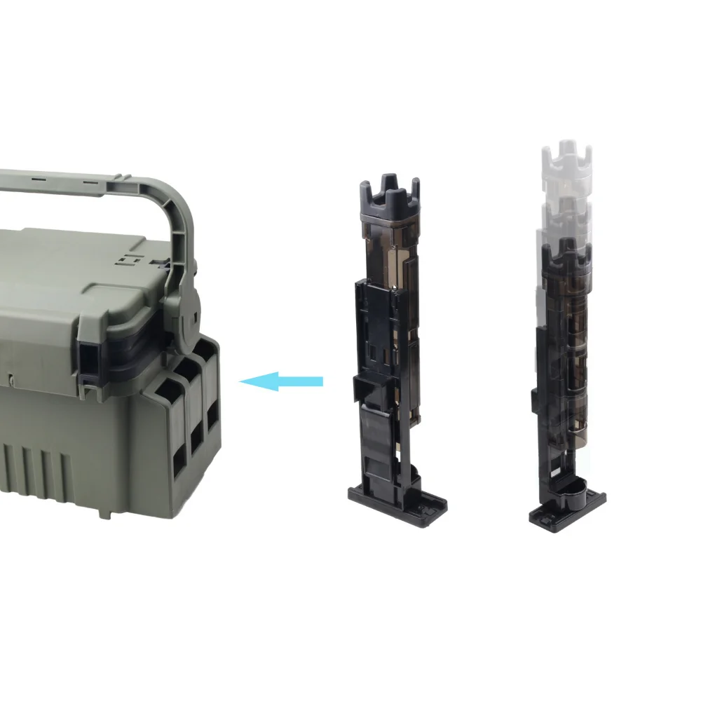 Caja de aparejos de pesca de gran capacidad, Señuelos de Pesca portátiles, caja de anzuelos, agarre antideslizante para equipo de pesca, herramientas de caja de anzuelos - imagen 5