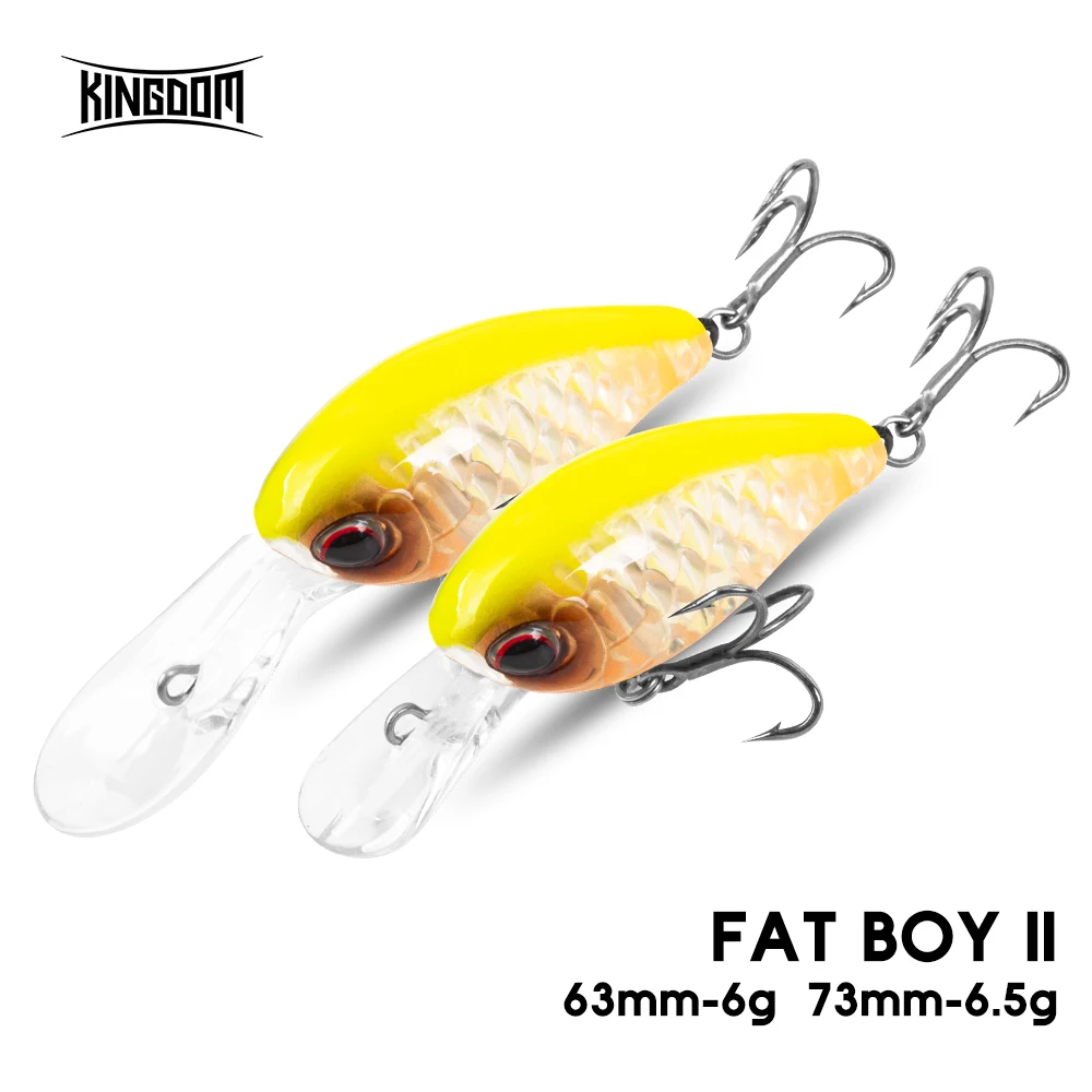 Kingdom Crankbait Minnow Flotante 6g – Lubina, perca y lucio