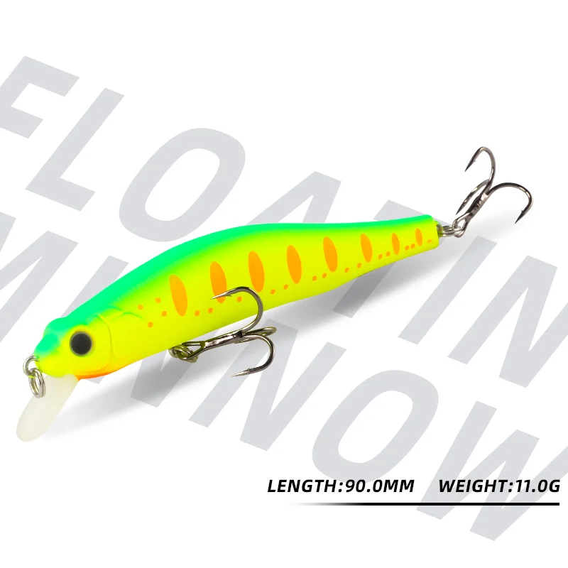 Magic Works-señuelo de pesca flotante, 90mm, 11g, cebos duros, Lucio, Wobbler, cebo Artificial, lubina, pececillo, peces falsos, productos de pesca - imagen 3