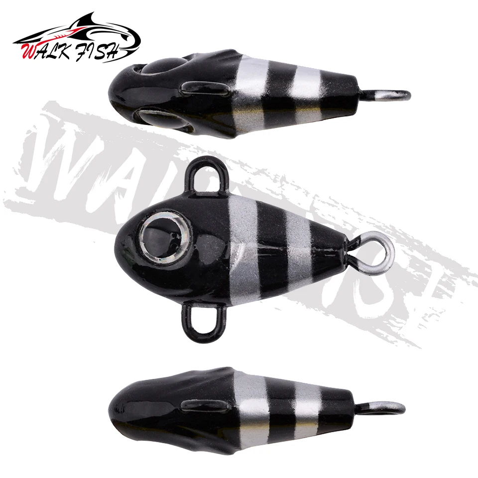 WALK FISH 1 Uds 6g-25g señuelo de pesca giratorio Metal Vib vibración cebo cuchara señuelos Metal señuelo de pesca cebo duro Spinnerbait aparejos - imagen 2
