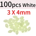 100pcs white 3x4