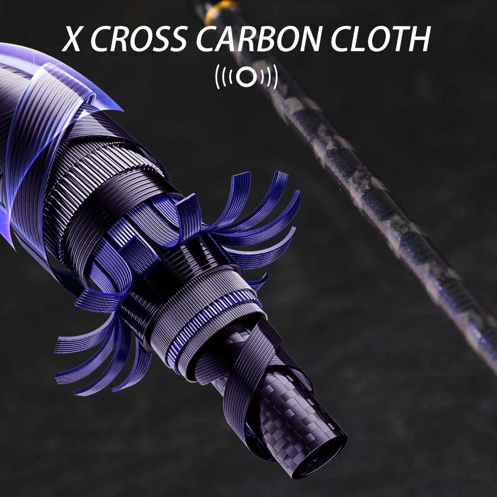 ROLLFISH UL caña de pescar de trucha fibra de carbono fundición giratoria caña de pescar de agua dulce súper suave 1,68-1,98 m acción rápida - imagen 4