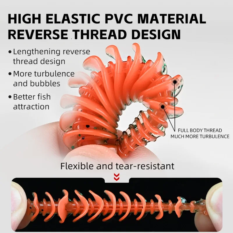 MEREDITH cebos blandos 65mm 80mm cebos artificiales silicona equipo de pesca de carpa señuelos accesorios de pesca Señuelos de pesca - imagen 3