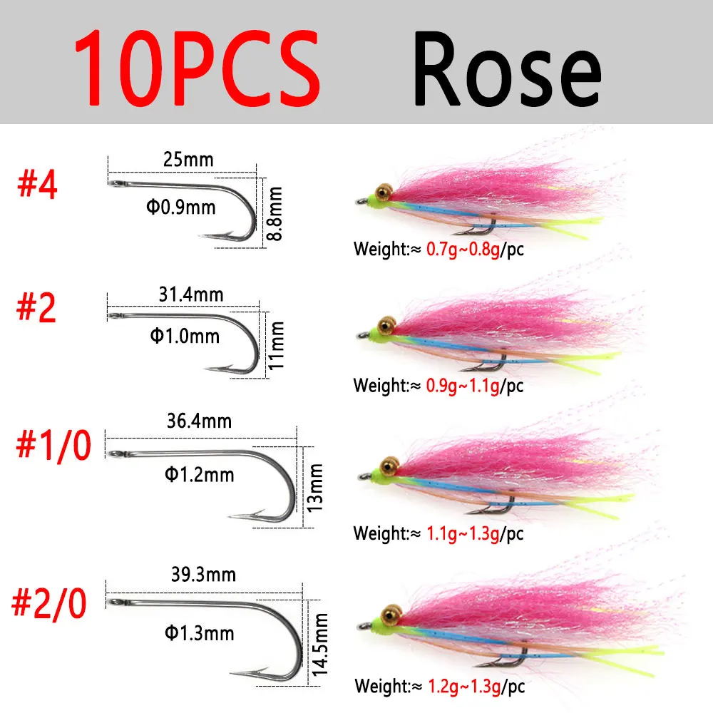 10pcs Rose