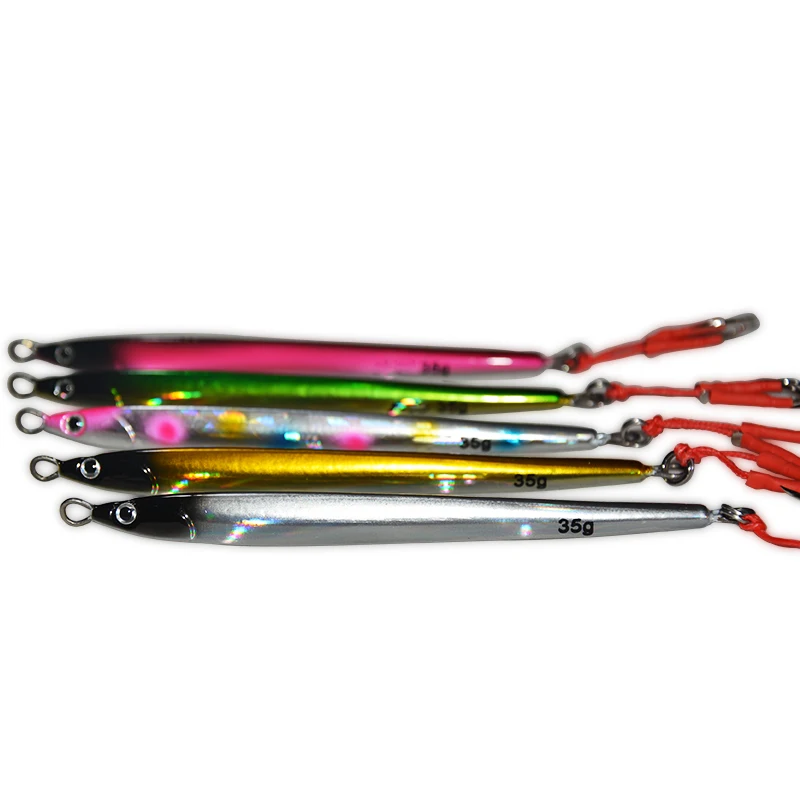TAKEDO-Plantilla de lanzamiento para pesca de atún, aparejos de pesca, señuelos Jigging con anzuelo de plantilla, plantillas de plomo verticales para atún, 35G, TK6030 - imagen 3
