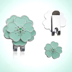 Gorra deportiva, gorra de Golf magnética, Clip en forma de flor, posición de pelota de Golf, marca de pelota de Golf, marcador decorativo de sombrero de Golf de dos estilos para mujeres y niñas