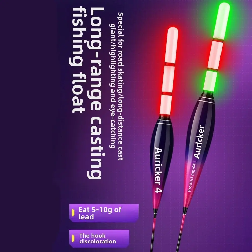 Flotador de pesca electrónico con indicador, tubo de deriva deslizante, Sensor de gravedad, flotadores de pesca en roca, morder y cambiar de Color, boya, Bobbers