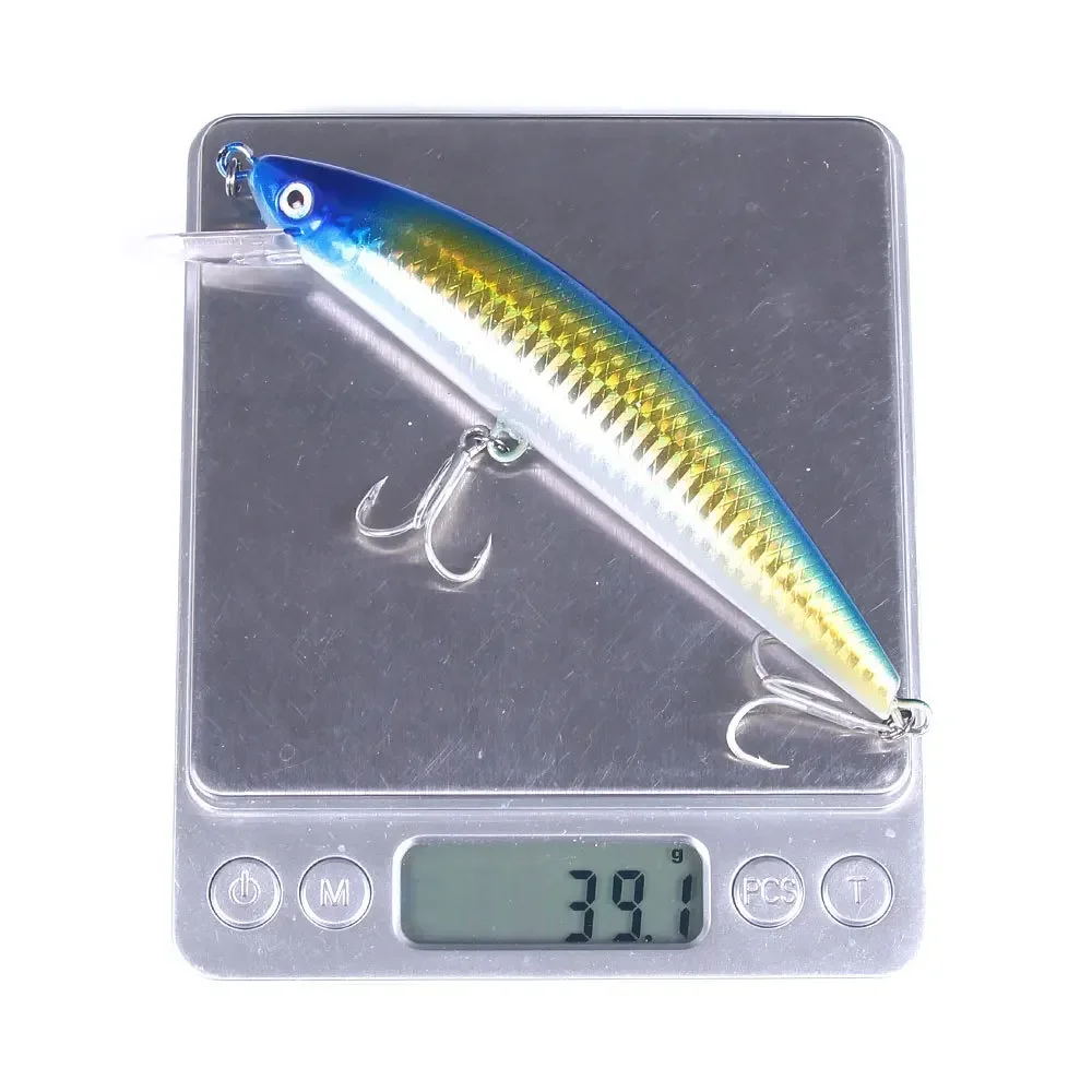 1 Uds Minnow wobbler Señuelos de pesca 120mm 39g 4 # Gancho suspendido Jerkbait cebo duro señuelos Lucio carpa lubina aparejos de Pesca - imagen 5