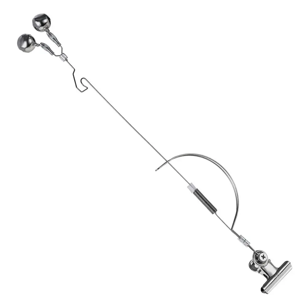 Caña de pescar de acero inoxidable, alarma de cebo para morder, resistencia a la intemperie, antioxidante, duradera, sensibilidad ajustable, pesca al aire libre - imagen 5