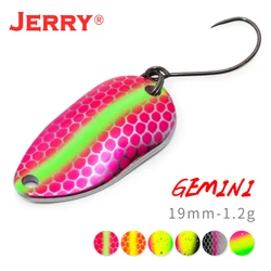 Cucharas giratorias Jerry Gemini-Micro – Metal con colores UV
