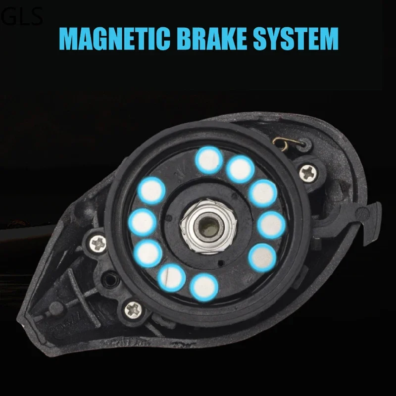 Carrete de pesca de Metal de alta velocidad, 19 + 1 rodamientos de bolas, relación de engranaje 8,1: 1, rueda de pesca de Baitcasting ocean - imagen 4